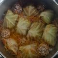 El cooksnap de Miguel Loos cuando hizo Niños envueltos de carne y repollo.