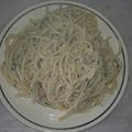 El cooksnap de Esteban Funkmasta cuando hizo Tallarines al pesto con nueces.