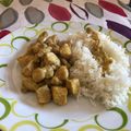 El cooksnap de Aida Cocina cuando hizo Pollo al Ras el Hanout sobre cama de arroz.