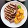Cooksnap của Cyn Can Cook khi họ làm theo món Bò, Măng Tây và Khoai Tây Nướng (Marinated Ribeye Steak - Butter Garlic Parmesan Roasted Potatoes)