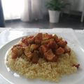 El cooksnap de Gabriela Armas cuando hizo Cuscús con pavo.