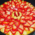 El cooksnap de Mariela Pereira cuando hizo Tarta Frutal (frutillas).