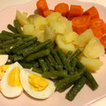 El cooksnap de Irene-Guirao cuando hizo Verduras al vapor con huevo cocido.