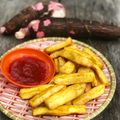 Cooksnap Dapur Yusfarisyia semasa beliau membuat Ubi kayu Goreng.