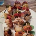 El cooksnap de Juana cuando hizo Brocheta de verduras y pechuga de pollo!!.