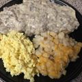 Randy's cooksnap of when they made Sausage Gravy (For Biscuits n Gravy).