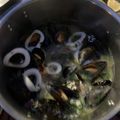 Bob's cooksnap of when they made Moules Mariniere.