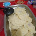 El cooksnap de Javy Rodriguez cuando hizo Varenikes de papa con panceta salada.