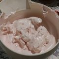 El cooksnap de Monica cuando hizo Mousse de frutilla.