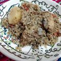 El cooksnap de Shirley cuando hizo Arroz con pollo.