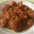 El cooksnap de Diana Pluma cuando hizo Albóndigas con patatas en salsa de tomate.