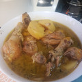 El cooksnap de Marisol cuando hizo Muslos de pollo estilo asado en olla express.