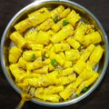 roma prajapati's cooksnap of when they made ખાંડવી(Khandvi recipe in Gujarati).