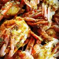 Cooksnap Gyna Elenna semasa beliau membuat Cili Crab.