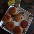 Ojaswini Tayal 's cooksnap of when they made Aloo tikki.