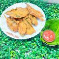 Madhu Jain का कुकस्नैप जब उन्होंने किस्पी पालक पकौड़े (crispy palak pakode recipe in Hindi) बनाया था।