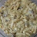 El cooksnap de Jonas Cobos cuando hizo Macarrones con nata y champiñones gratinados.
