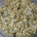 El cooksnap de Jonas Cobos cuando hizo Macarrones con nata y champiñones gratinados.