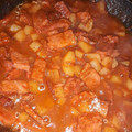 El cooksnap de Daniela Go cuando hizo Chuleta ahumada en salsa mexicana.