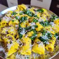 Neha Thakkar's cooksnap of when they made ખાંડવી.