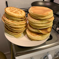 El cooksnap de Juan Pablo Donate cuando hizo Panqueques americanos para el desayuno/merienda.