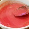 El cooksnap de Natalia Mariel cuando hizo Sopa de remolacha (betabel).