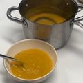 El cooksnap de Elena cuando hizo Crema de calabaza con queso de Cabra.