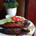 Cooksnap Saturday.april_14 semasa beliau membuat Ikan cencaru bakar sumbat sambal.