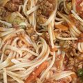 El cooksnap de Priscila cuando hizo Espagueti calabacín con pasta.