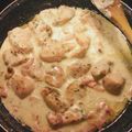 El cooksnap de herminiaro cuando hizo Pechugas de pollo con beicon y nata.
