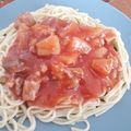 El cooksnap de Ania Telchi cuando hizo Cerdo agridulce con piña.