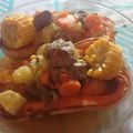 El cooksnap de Alejandra Fernandez cuando hizo Carbonada argentina.