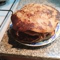 El cooksnap de Alicia Noel cuando hizo Pancakes de mandarina y harina integral🍊.