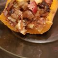 El cooksnap de Cecilia Marín cuando hizo Zapallo relleno con sobras de asado.
