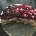 El cooksnap de Marga Murlà cuando hizo Tarta de queso con mermelada de arándanos.