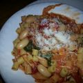 Zach's cooksnap of when they made Stacy's Pasta Fagioli (Sicilian).