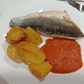El cooksnap de Ari Rodriguez cuando hizo Dorada con crema de pimiento escalivado.