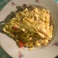 El cooksnap de David cuando hizo Pasta fresca con almejas.