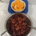 El cooksnap de Viviana Zavala cuando hizo Ensalada de col lombarda.