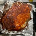 Shalva Avanashvili's cooksnap of when they made Oven baked baby back ribs with dry rub and Bourbon BBQ sauce.