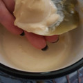 El cooksnap de Daniela Andrea Corvalan Oyarce cuando hizo Mayonesa pasteurizada (Sin Salmonella) Usando Microondas.