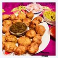 Nayna Shah's cooksnap of when they made Moong Dal Bhajia.
