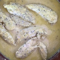 El cooksnap de Jonas Cobos cuando hizo Solomillo de pollo con salsa de queso, soja y toque de curry (ligera).