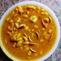 El cooksnap de josbor cuando hizo Alubias con almejas y gambas en amarillo 🦐🍲.