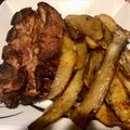 El cooksnap de Pedro Angel Lazarte cuando hizo Pechito de cerdo a la mostaza con papas al horno.