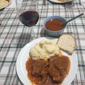 El cooksnap de Vicky cuando hizo Ossobuco de ternera estofado y puré de patata.