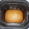 El cooksnap de Soledad Sierralta cuando hizo Budín de vainilla con chips de chocolate en panificadora ATMA.
