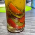 El cooksnap de Cesar cuando hizo Morrones en escabeche.