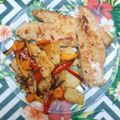 El cooksnap de Patri cuando hizo Filet de merluza en milanesa con verduras al horno.