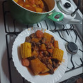 El cooksnap de Marce Dadourian cuando hizo Guiso de verdura y carne.